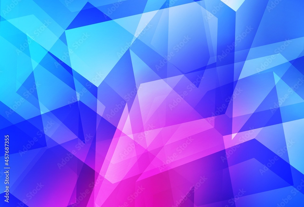 Light Pink, Blue vector triangle mosaic texture. Light Pink, Blue vector triangle mosaic texture.