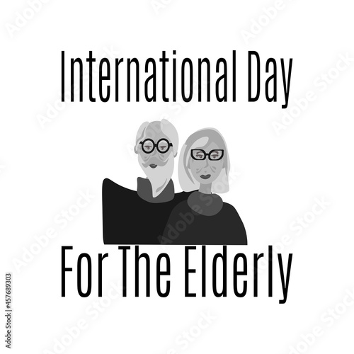 International Day For The Elderly, idea for poster, banner or booklet