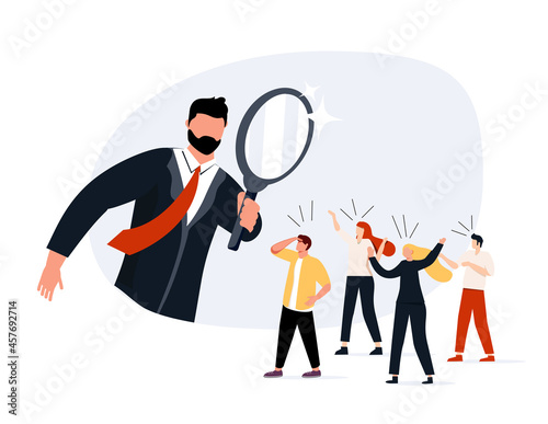 Searching the best candidate or job, Human resources, head hunt, choosing talent for job vacancy or company recruitment.