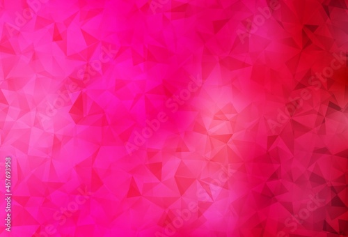 Light Red vector abstract mosaic backdrop.