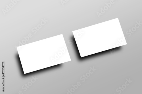Business Cards Blank Mockup with Bottom Shadow