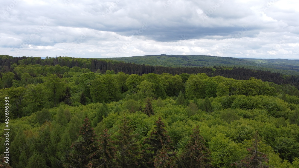 Naturpark Solling Strutberg Luftbild Naturpark Solling Strutberg Luftbild