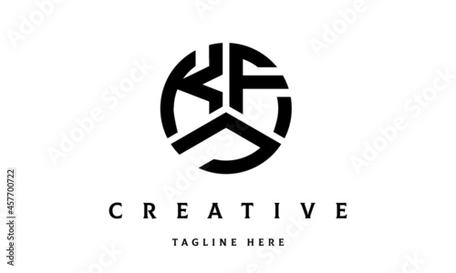 KFJ creative circle three letter logo