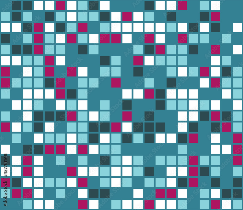 Fototapeta premium Color mosaic. Colorful background. Abstract seamless pattern. Vector illustration.