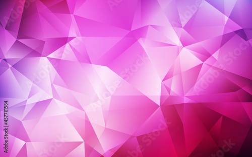 Dark Purple, Pink vector abstract mosaic pattern.
