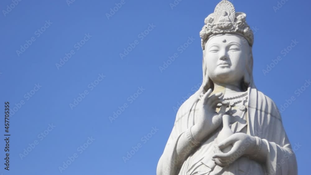 Buddha's monument at Naksansa temple, sokcho, south korea Buddha's monument at Naksansa temple, sokcho, south korea