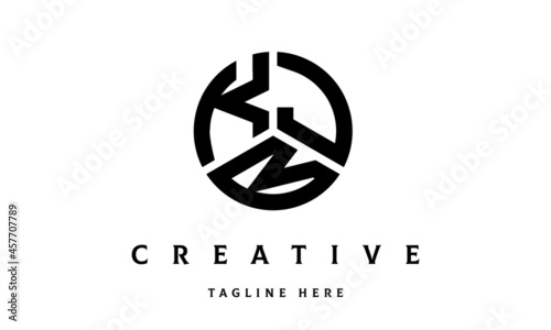 KJB creative circle three letter logo photo