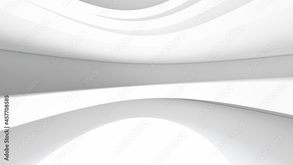 Abstract interior background curved shape in design 3d render Abstract interior background curved shape in design 3d render