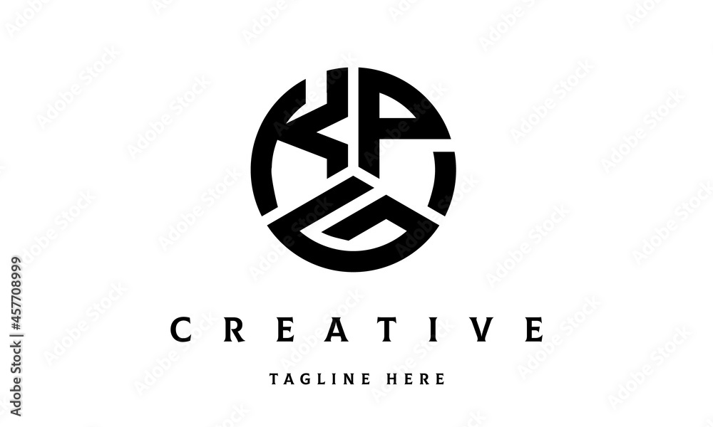 KPG creative circle three letter logo KPG creative circle three letter logo