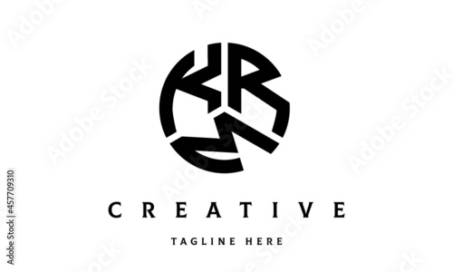 KRM creative circle three letter logo