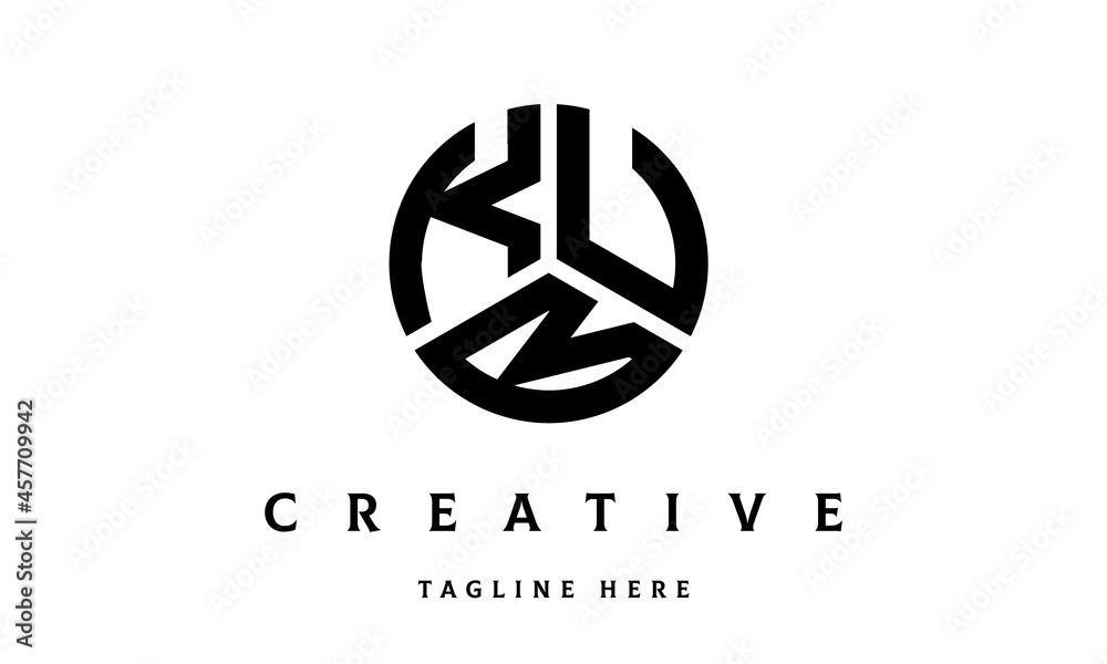KUB creative circle three letter logo KUB creative circle three letter logo