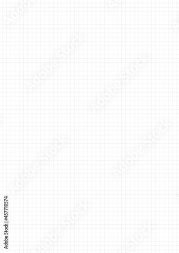 A4 checkered sheet of paper. Blank notepad page vector template