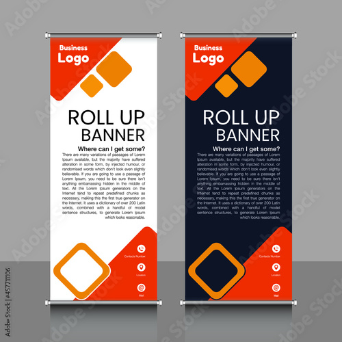 roll up banner, brochure, flyer, banner design, industrial, company, template, vector, abstract, line pattern background, modern x-banner, pull-up banner,  rectangle size banner.