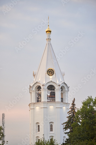 the white chapel of the Russian Orthodox church
