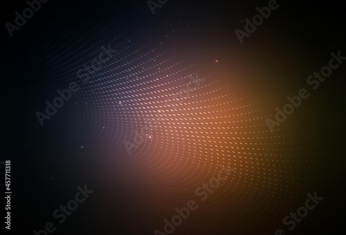 Dark Pink, Yellow vector Blurred decorative design in abstract style with bubbles.