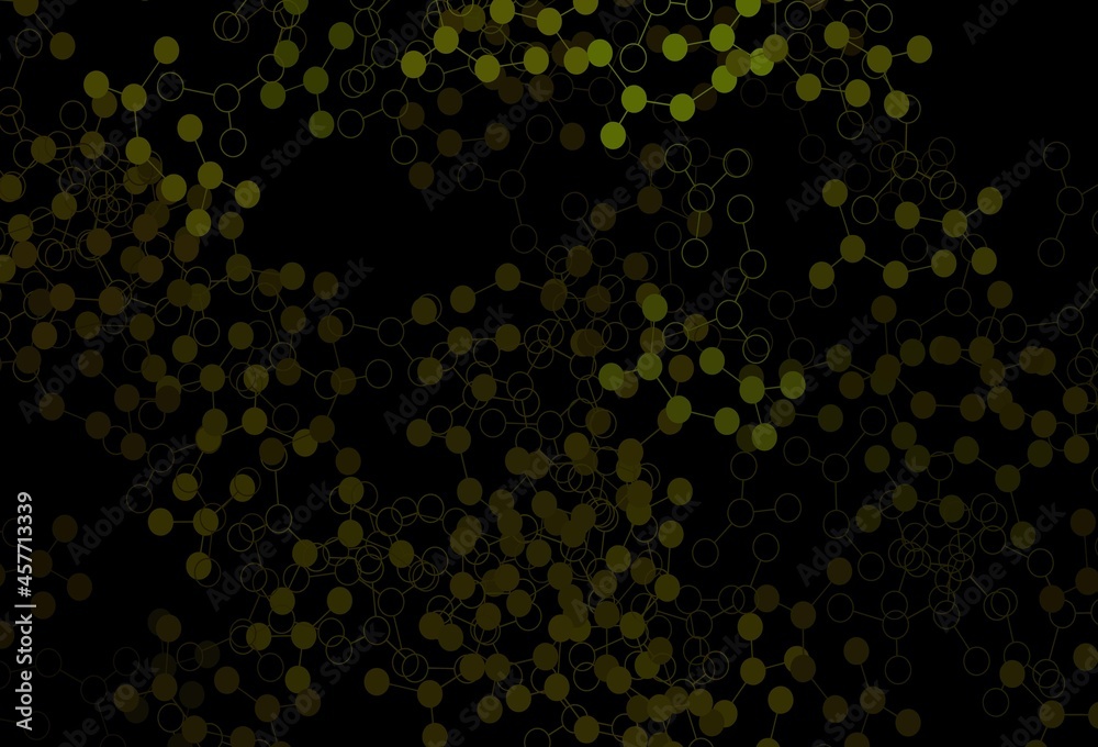 Dark Green, Yellow vector background with forms of artificial intelligence. Dark Green, Yellow vector background with forms of artificial intelligence.