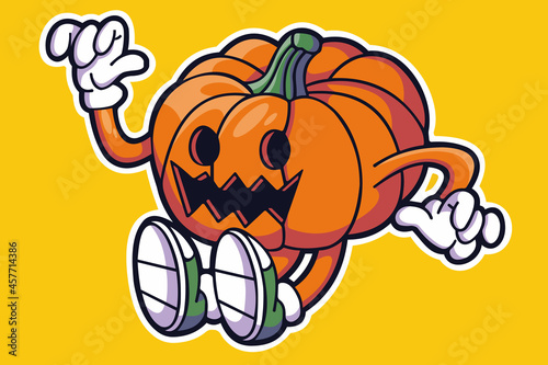 Unusual pumpkin design for Halloween