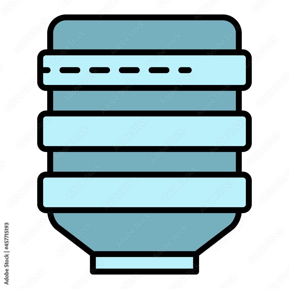 Office water bottle icon. Outline office water bottle vector icon color flat isolated Office water bottle icon. Outline office water bottle vector icon color flat isolated