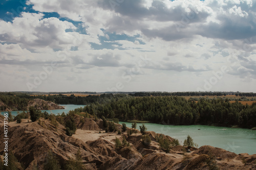 clouds over the river
