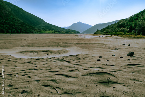 lake in the mountains of the caucasus