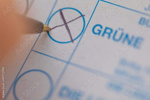Stimmzettel Bundestagswahl