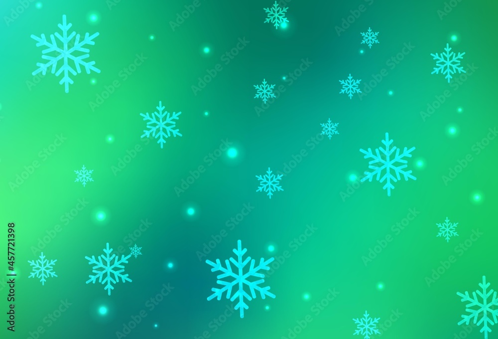 Light Green vector pattern in Christmas style. Light Green vector pattern in Christmas style.