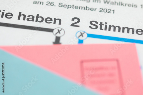 Stimmzettel Bundestagswahl