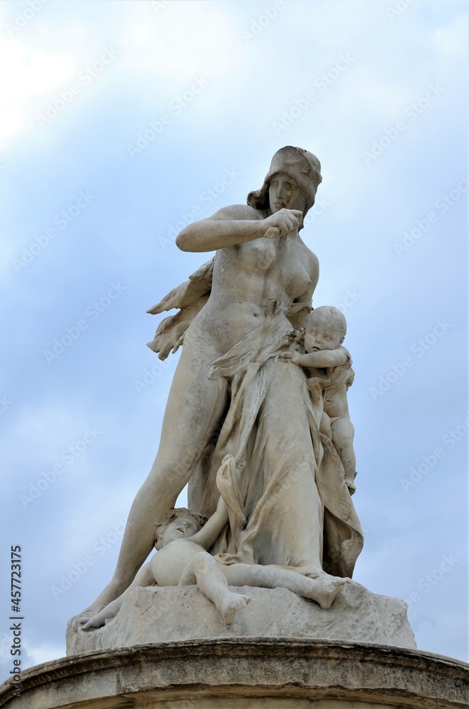 Day view of the Jardin des Tuileries garden, Paris