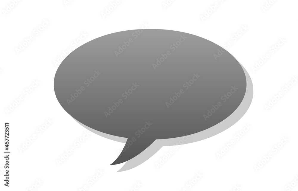 a balloon for conversation on a white background a balloon for conversation on a white background