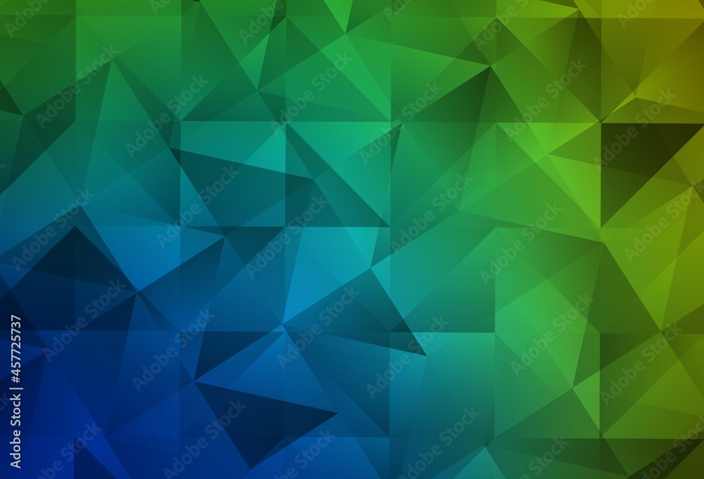Light Blue, Green vector triangle mosaic background. Light Blue, Green vector triangle mosaic background.