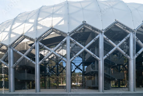 Open-air stage metal structures in the south of summer