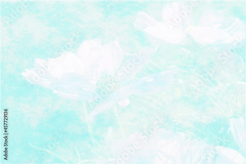 watercolor  flower  background abstract art painting smooth colors wet effect drawn on canvas.
