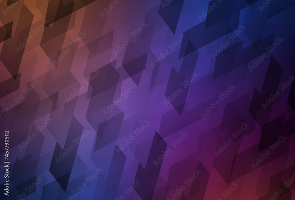 Light Blue, Red vector background in polygonal style.