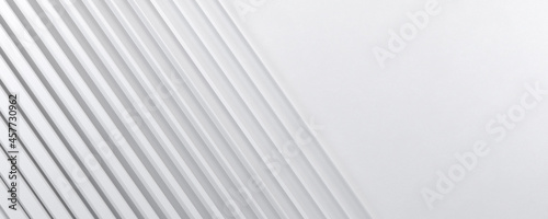 White gradation stripe line background. Abstract monochrome geometric backdrop. 3d illustration.