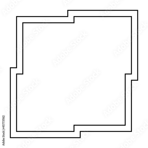 Abstract frame on White background. Vector Illustration