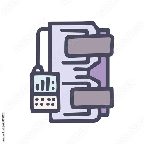 pressotherapy color vector doodle simple icon design