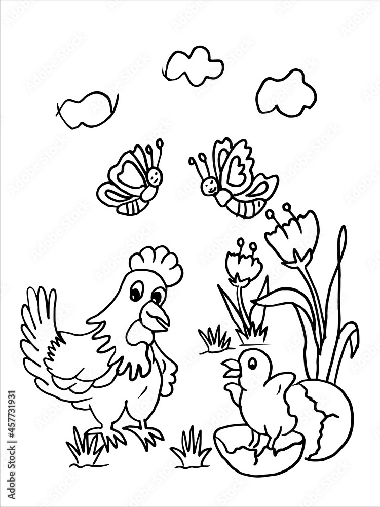 DINOSAUR,CAT COLORING PAGE,FLOWER COLORING PAGE,WATERCOLOR FLOWER
