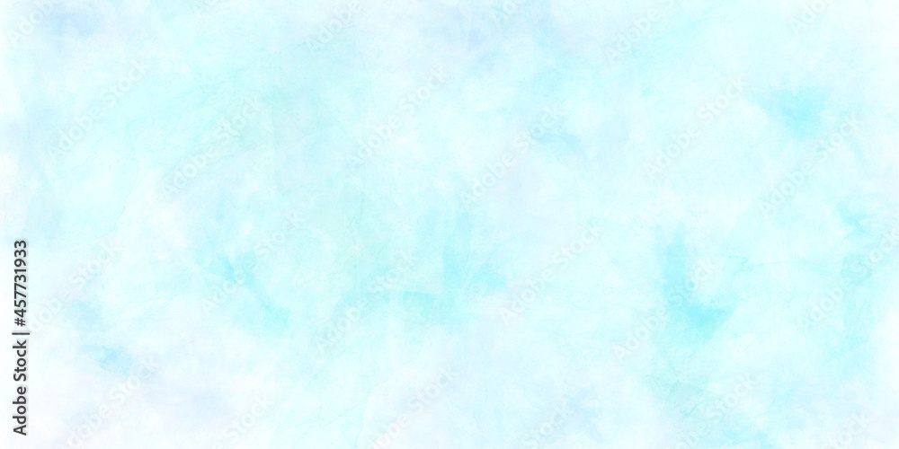 Hand painted watercolor sky and clouds, abstract watercolor background, vector illustration. Blue color  hand drawn watercolor liquid stain. aqua smudges scribble drop element background.