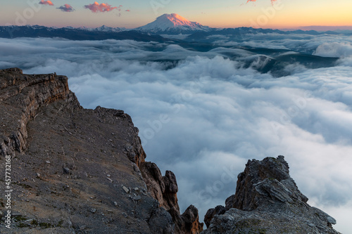 clouds over the mountain