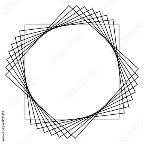 Abstract frame on White background. Vector Illustration