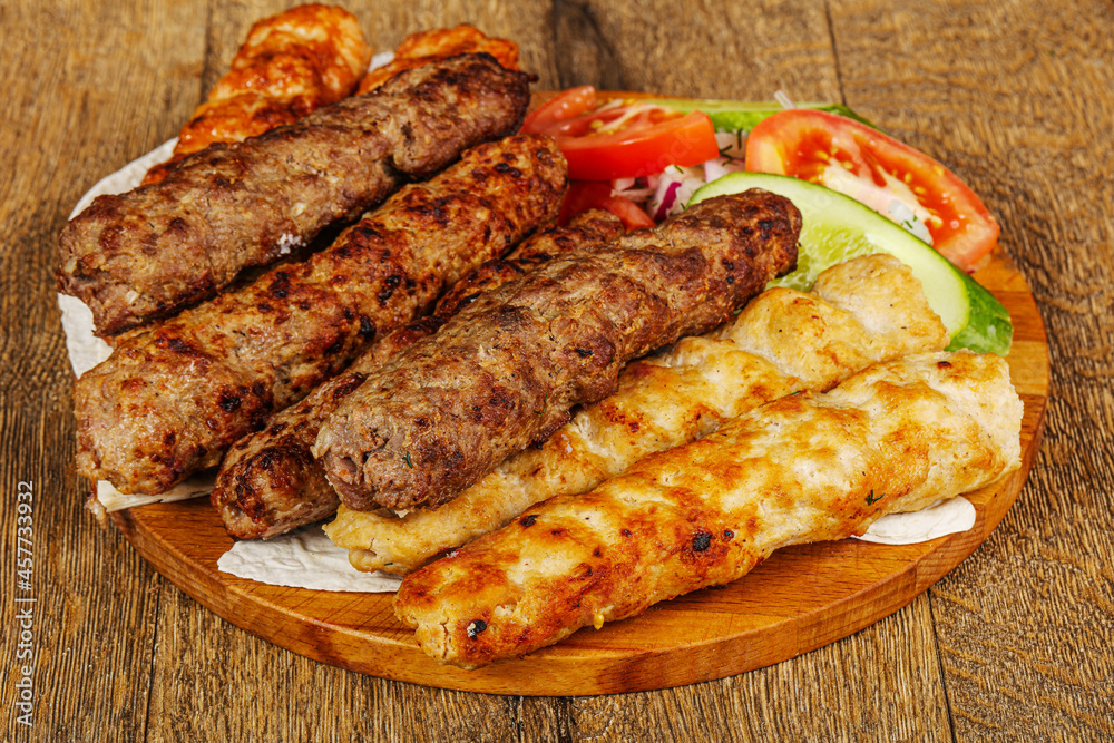 Tasty minced meat kebab set Tasty minced meat kebab set