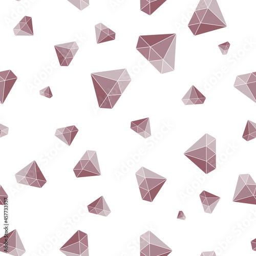 Diamond simple seamless pattern background. Vector Illustration