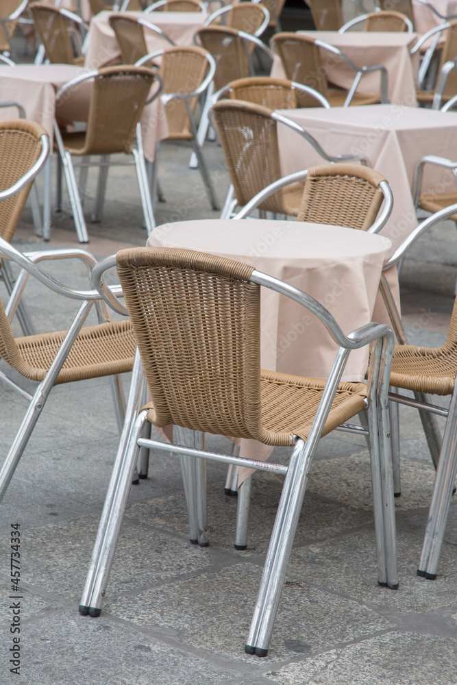 Cafe Table and Chairs, Plaza Mayor Square, Salamanca