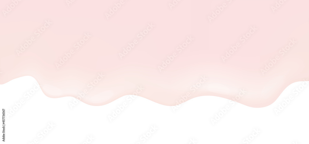 Dripping cream on ehite background. Vector Illustration Dripping cream on ehite background. Vector Illustration