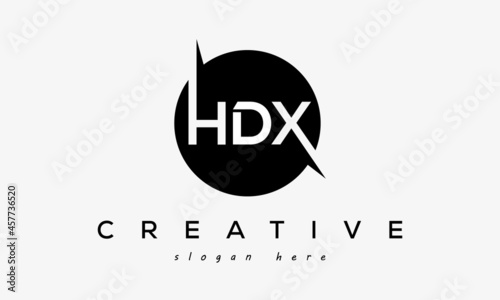 HDX creative circle letters logo design victor photo