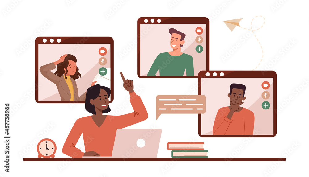 Video conference concept Video conference concept