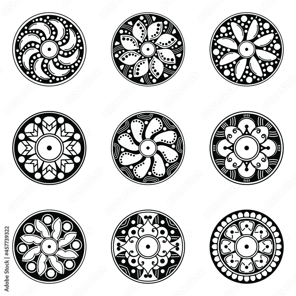 Mandala pattern black and white
Mandala pattern black and white
