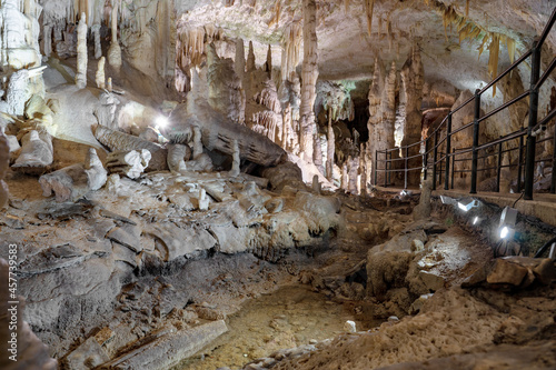 exploring beautiful Postojna cave slovenia the most visited european cave photo