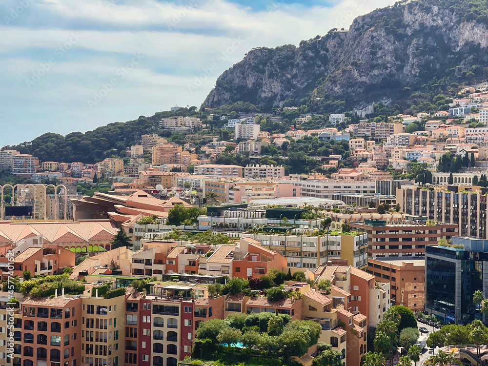 Naklejka premium Views of Monte Carlo marina in Monaco
