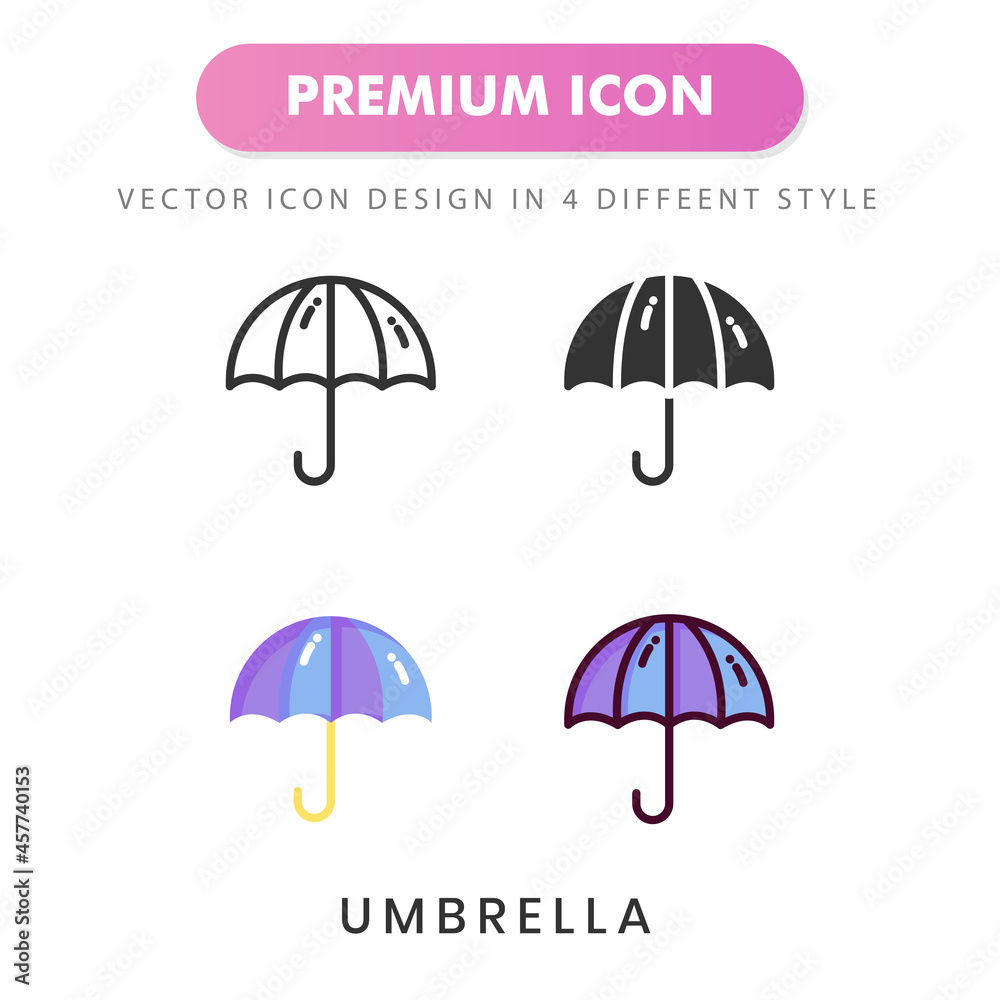 umbrella icon for your website design, logo, app, UI. Vector graphics illustration and editable stroke.